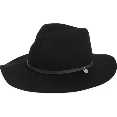 Rag & Bone City Felt Wool Fedora In Black