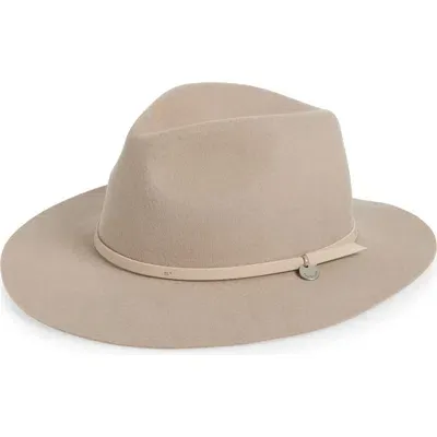 Rag & Bone City Felt Wide Brim Fedora In Lightsand