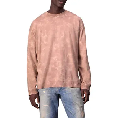 Rag & Bone Cliff Washed Tie Dye Long Sleeve T-shirt In Desert