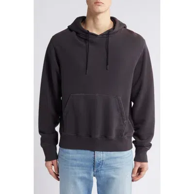 Rag & Bone Damon Oversize French Terry Hoodie In Black