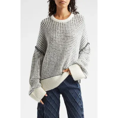 Rag & Bone Katie Oversize Sweater In Ivorymult