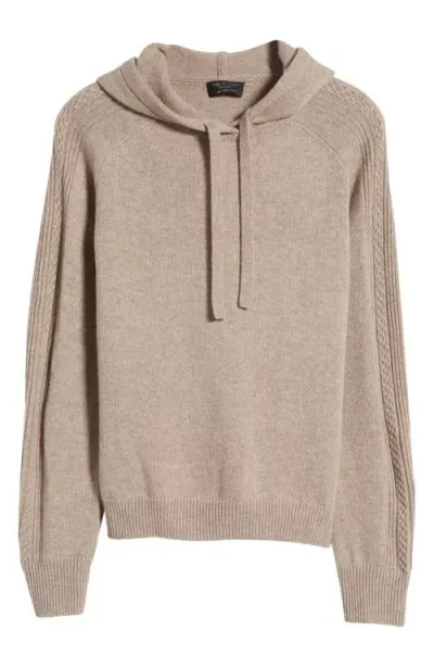 Rag & Bone Maud Cashmere Hoodie In Oatmeal