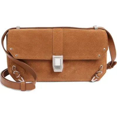 Rag & Bone Max Convertible Shoulder Bag In Brown Suede