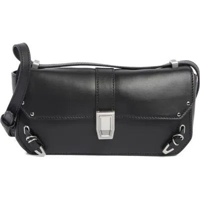 Rag & Bone Max Leather Convertible Shoulder Bag In Black