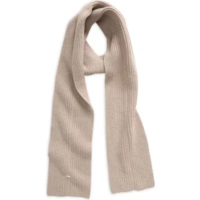 Rag & Bone Max Slim Wool Scarf In Off White