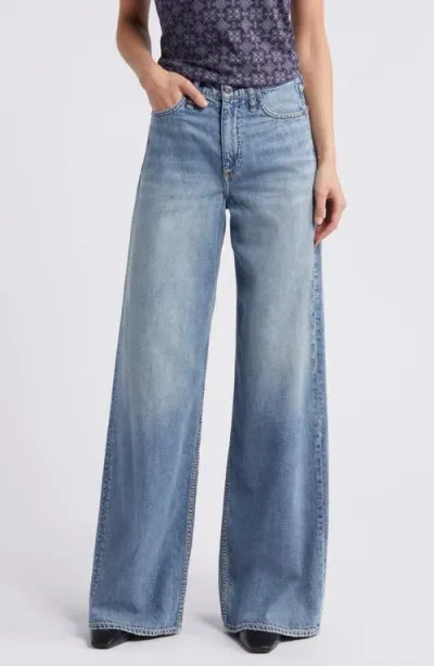 Rag & Bone Featherweight Sofie High-rise Wide Jeans In Whitney