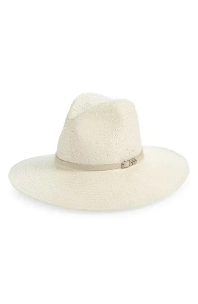 Rag & Bone Spire Wide Brim Straw Fedora In Ivory