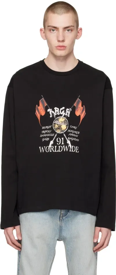 Raga Malak Black Stan Long Sleeve T-shirt