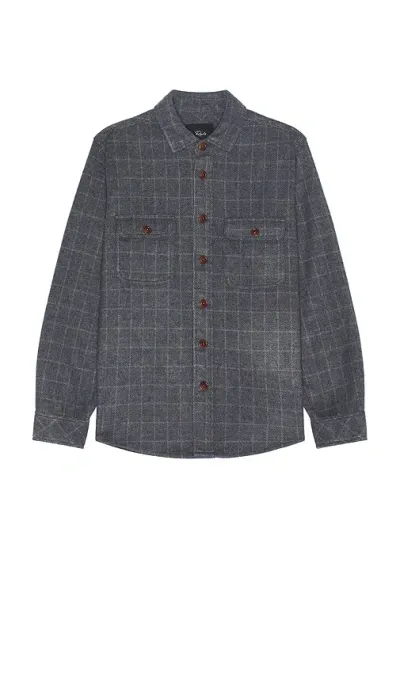 Rails Alder Button Down Shirt In Navy Jasper Check