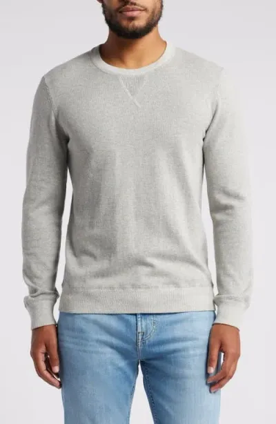 Rails Burns Cotton & Cashmere Crewneck Sweater In Grey Heather