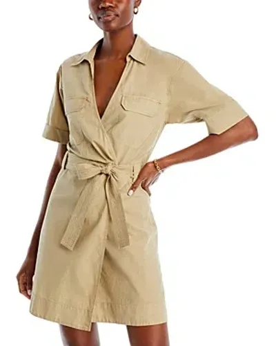 Rails Collared Wrap Dress In Olive