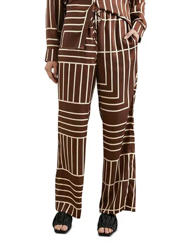 Rails Damani Printed Pants In Brown Line