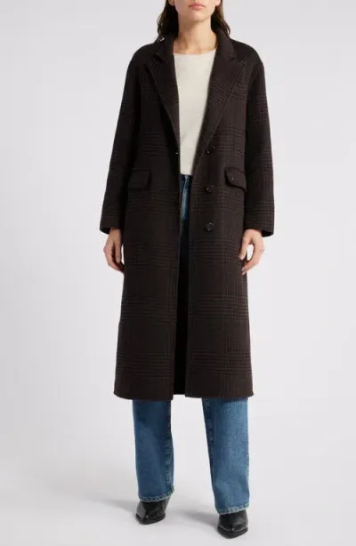 Rails Gallery Houndstooth Check Wool Blend Coat In Espresso Houndstooth