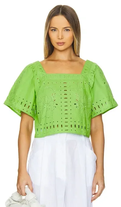 Rails Laine Top In Island Green