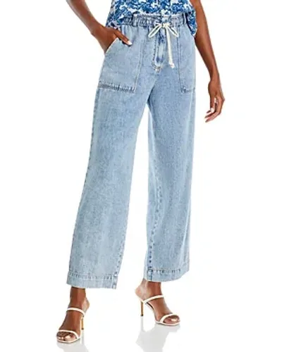 Rails Getty Cropped Wide Leg Jeans In Faded Indigo