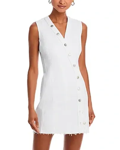 Rails Strand Denim Dress In Salt White