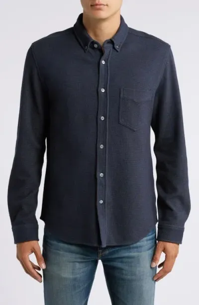 Rails Men's Vincent Birdseye Sport Shirt In Dark Navy