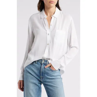 Rails Wren Solid Button-up Shirt In White