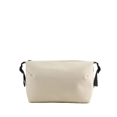 Rains Hilo Wash Bag  - Synthetic - White In 26 Dune