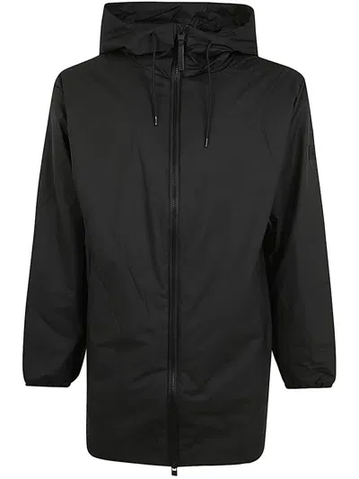 Rains Lohja Long Jacket Rain-coat Clothing In Black