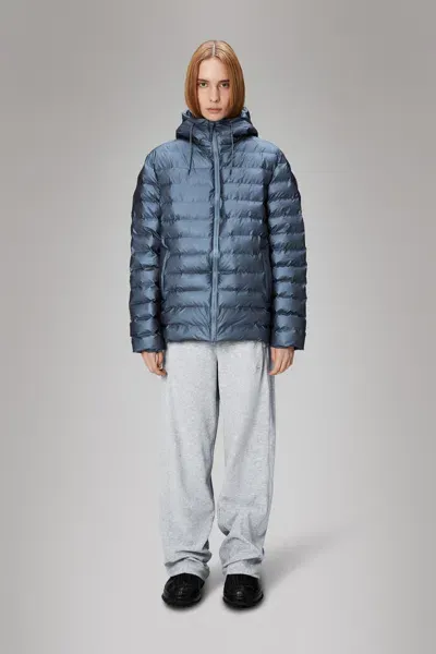 Rains Lohja Puffer Jacket In Blue