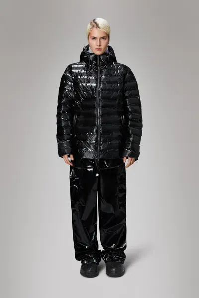 Rains Lohja Puffer Jacket In Black