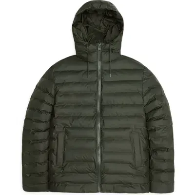 Rains Lohja Puffer Jacket In 03 Green