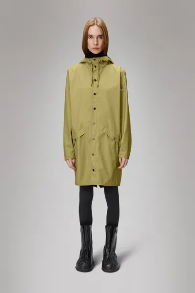 Rains Long Jacket In Green