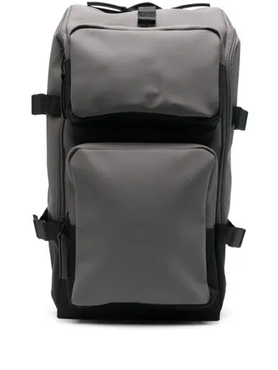 Rains Matte Backpack In Grey