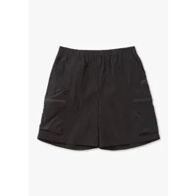 Rains Mens Kano Cargo Shorts In Black In Black Fabric