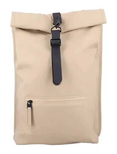 Rains Rolltop Backpack In Sand