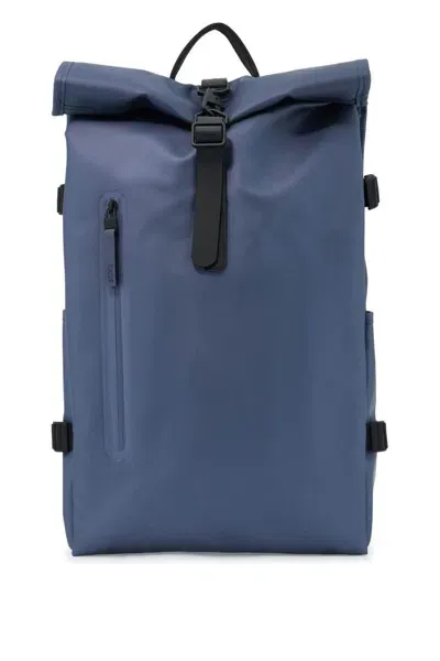 Rains Water-repellent Rolltop Rucksack In Blue