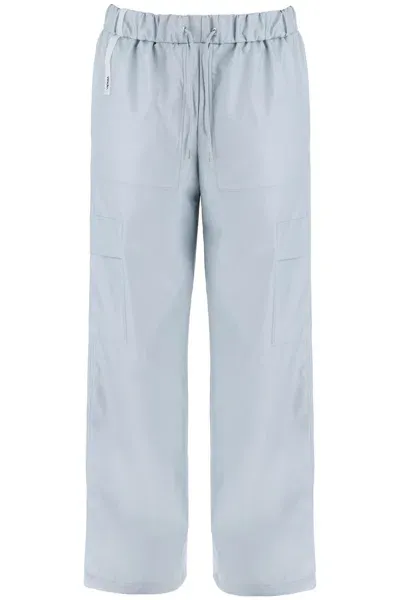 Rains Waterproof Cargo Joggers In Light Blue