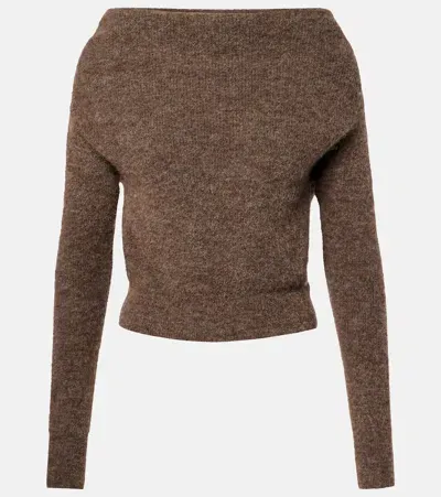 Ralph Lauren Alpaca And Wool-blend Sweater In Brown