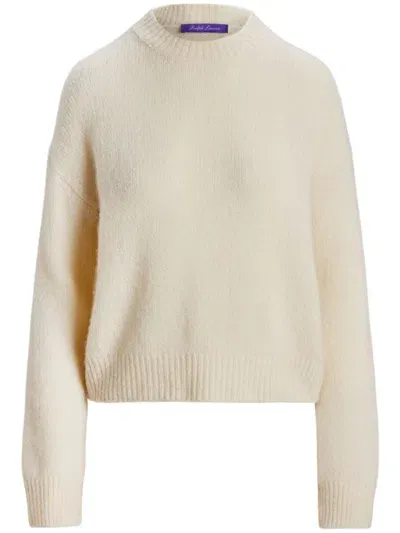 Ralph Lauren Brushed Sweater In Weiss