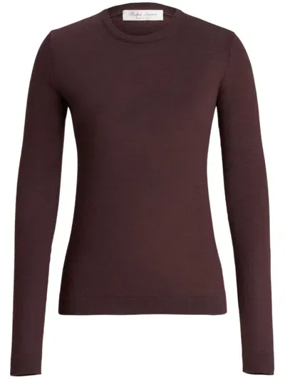 Ralph Lauren Cashmere Sweatshirt In Brown