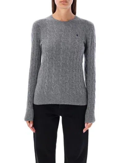 Ralph Lauren Grey Crewneck Pullover In Gray