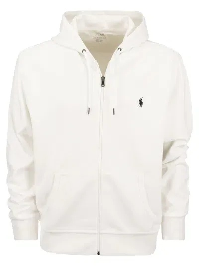 Ralph Lauren Hooded Sweatshirt In White