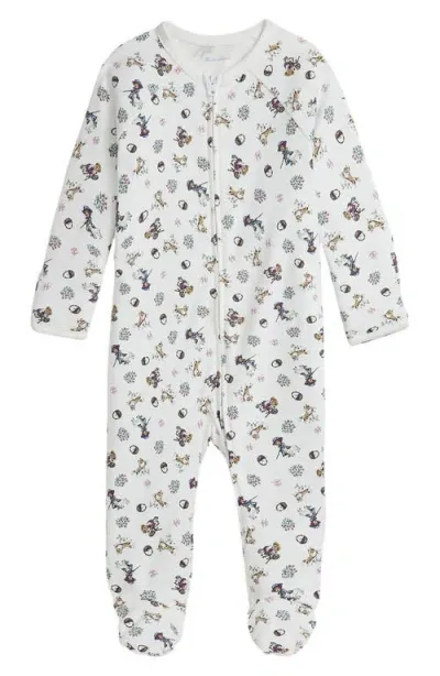 Ralph Lauren Babies'  Interlock Footie In Girl Bear