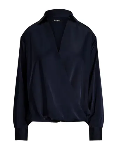 Ralph Lauren Jaylah Long Sleeve Blouse In Lauren Navy