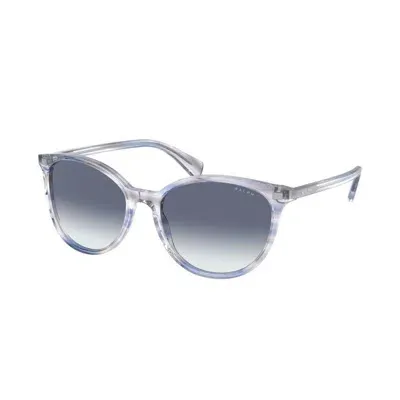 Ralph Lauren Ladies' Sunglasses  Ra 5296 Gbby2 In Shiny Striped Blue Brown