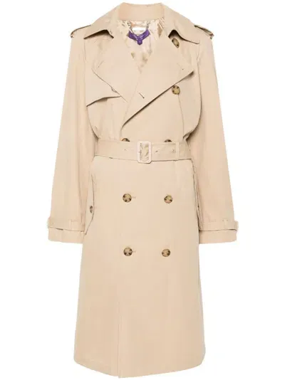 Ralph Lauren Niles Trench Coat In Brown