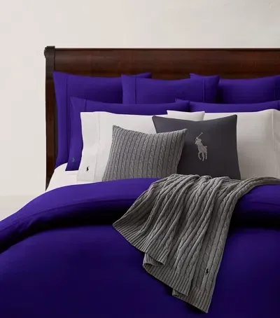 Ralph Lauren Polo Chalet Super King Duvet Cover In Purple