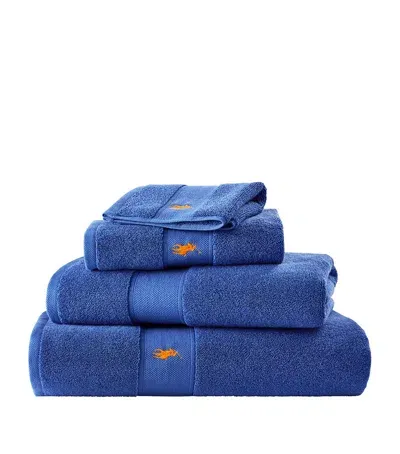 Ralph Lauren Polo Player Hand Towel In Blue