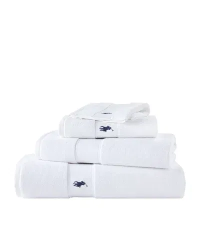 Ralph Lauren Polo Player Hand Towel In White