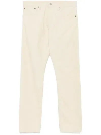 Ralph Lauren Purple Label Corduroy Trousers In Neutrals