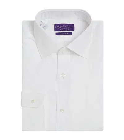 Ralph Lauren Purple Label Evening Shirt In White