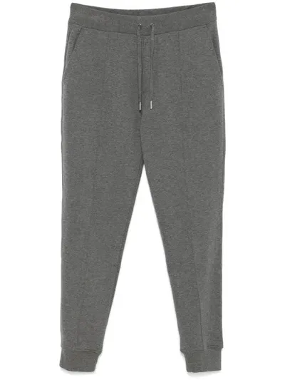 Ralph Lauren Purple Label Jersey Track Pants In Grey