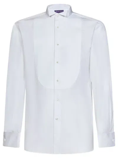 Ralph Lauren Long Sleeved Buttoned Poplin Shirt In White