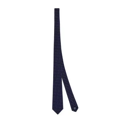 Ralph Lauren Kids' Silk Polka-dot Tie In Navy